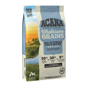 ACANA Wholesome Grains Sea to Stream Dog Food 22.5lb  Acana, Dog Food, ACANA, Wholesome Grains, grain, sea to stream