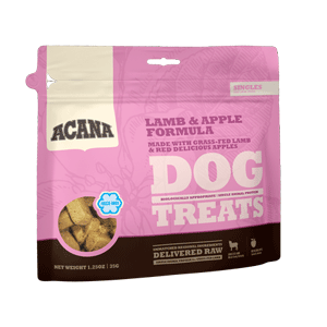 ACANA Freeze Dried Lamb & Apple Dog Treats 3.25oz ACANA, fd, freeze dried, lamb, apple, dog, dog treats