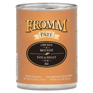 Fromm Gold Chicken & Rice Pate Canned Dog Food 12/12.2 oz Case  fromm, gold, chicken pate, canned, dog food, dog, rice