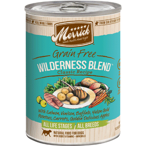Wilderness Blend Canned Dog Food Case 12/13oz merrick, canned, dog food, dog, wilderness blend
