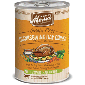 Thanksgiving Dinner Canned Dog Food Case 12/13oz merrick, canned, dog food, dog, thanksgiving dinner