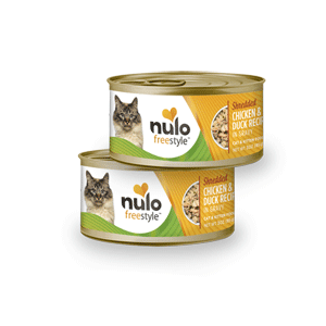 Nulo Freestyle Shredded Chicken & Duck Canned Cat Food 3oz 24 Case Nulo, Freestyle, shredded, chicken, duck, Canned, Cat Food