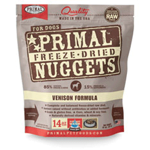 Freeze Dried Dog Venison Nuggets 14oz Freeze dried, freeze, venison, nuggets, primal, primal pet foods