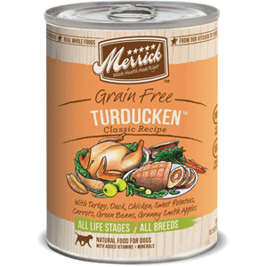 Merrick Turducken Canned Dog Food 12/13 oz Case merrick, turducken, dog food, dog, wet, canned